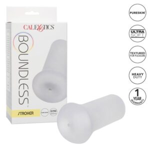 Calexotics-Boundless Stroker Transparent-TPE, Waterproof · Masturbatoare (imaginea 2)