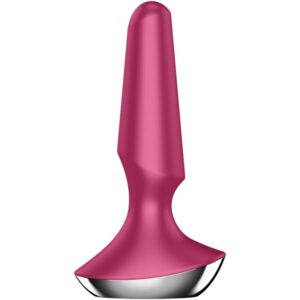 Satisfyer-Plug Vibratore Plug-ilicious 2 Berry di Silicone · Accessori BDSM (immagine 3)
