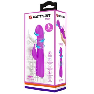 High Tech-Molly Vibratore Rotativo Ricaricabile-Silicio, 12 velocità — PRETTY LOVE · Vibratori (immagine 7)