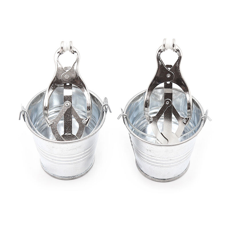 Ohmama Fetish-Morsetti fetish per capezzoli con coppe di metallo 2 Ohmama Fetish-Morsetti fetish per capezzoli con coppe di metallo · Accessori BDSM (imaginea 3)