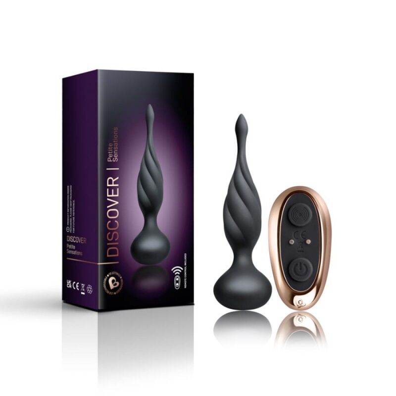 Rocks-Off-Discover Stimolatore anale, Nero-Silicone, 10 velocità 2 Rocks-Off-Discover Stimolatore anale, Nero-Silicone, 10 velocità · Giocattoli anali (imaginea 2)