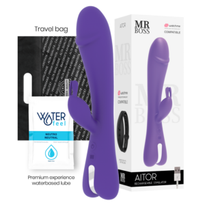 Mr. Boss-Aitor Rabbit + Watchme Telecomandă-Silicon, 10 Trepte · Vibratoare (imaginea 2)