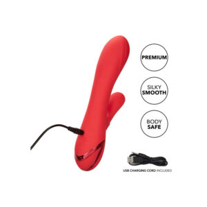 Calexotics-Palisades Passion Red-Silicone, 10 velocità, Ricaricabile · Vibratori (imaginea 2)