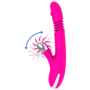 Diversia-Bunny Up & Down 24 cm-Silicone, 7 velocità, Ricaricabile · Vibratori (imaginea 6)