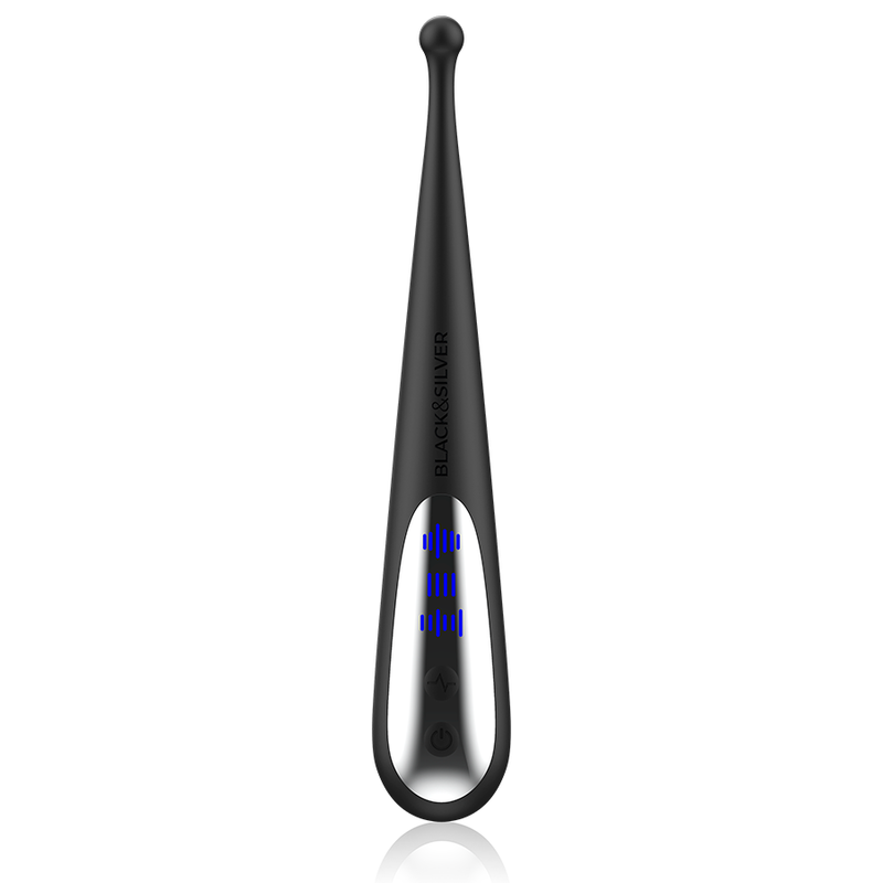 Black&silver-Kenneth Stimolating Vibe-Silicone, 10 velocità 3 Black&silver-Kenneth Stimolating Vibe-Silicone, 10 velocità — BLACK&SILVER · Vibratori (imaginea 3)
