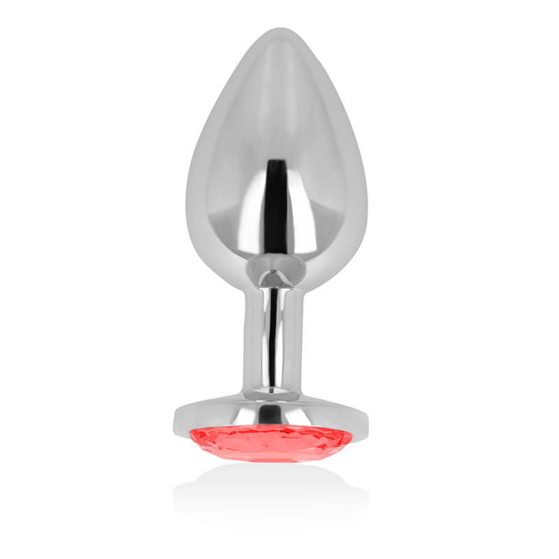 Ohmama-Plug anale con cristallo Rosso 8 cm di metallo 4 Ohmama-Plug anale con cristallo Rosso 8 cm di metallo · Accessori BDSM (imaginea 4)