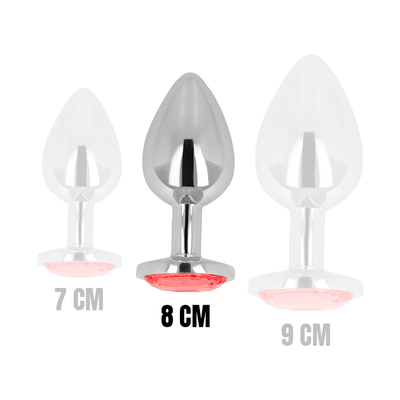 Ohmama-Plug anale con cristallo Rosso 8 cm di metallo 2 Ohmama-Plug anale con cristallo Rosso 8 cm di metallo · Accessori BDSM (imaginea 2)