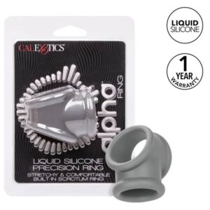 Calexotics-Alpha Precision Ring Grigio-Silicone, impermeabile 12 Calexotics-Alpha Precision Ring Grigio-Silicone, impermeabile · Anelli & Guaine per pene (imaginea 2)
