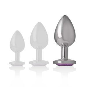 Intense Anal Toys-Plug anale in metallo in Alluminio con Cristallo-Viola, Taglia L 8 Intense Anal Toys-Plug anale in metallo in Alluminio con Cristallo-Viola, Taglia L · Accessori BDSM (imaginea 2)