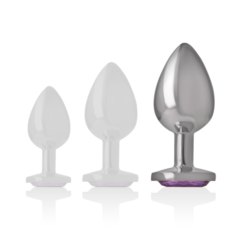 Intense Anal Toys-Plug anale in metallo in Alluminio con Cristallo-Viola, Taglia L 2 Intense Anal Toys-Plug anale in metallo in Alluminio con Cristallo-Viola, Taglia L · Accessori BDSM (imaginea 2)