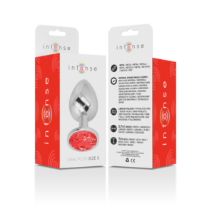 Intense Anal Toys-Plug anale in metallo Alluminio con cristallo Rosso 10 Intense Anal Toys-Plug anale in metallo Alluminio con cristallo Rosso · Accessori BDSM (immagine 4)