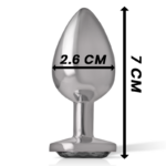 Intense Anal Toys-Plug anale in alluminio con cristallo Nero 11 Intense Anal Toys-Plug Anal din Aluminiu cu Cristal Negru · Accesorii BDSM (imaginea 5)