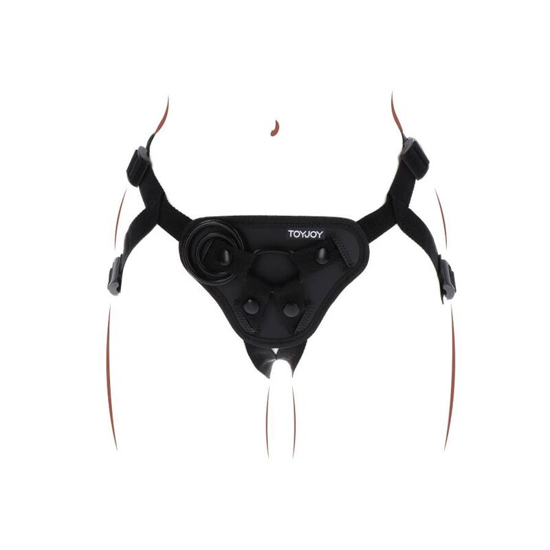 Get Real-Imbracatura Strap-on Nero-Silicone · Strap-on & Imbracature (immagine 6)