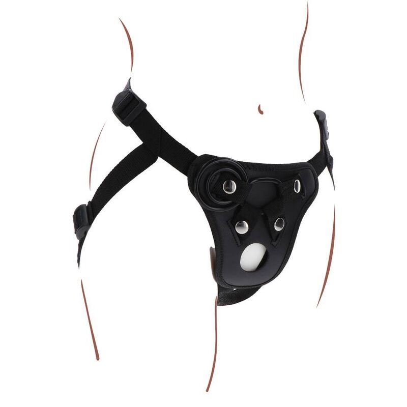 Get Real-Strap-on Pleasure Imbracatura Nero-Silicone · Strap-on & Imbracature (immagine 3)
