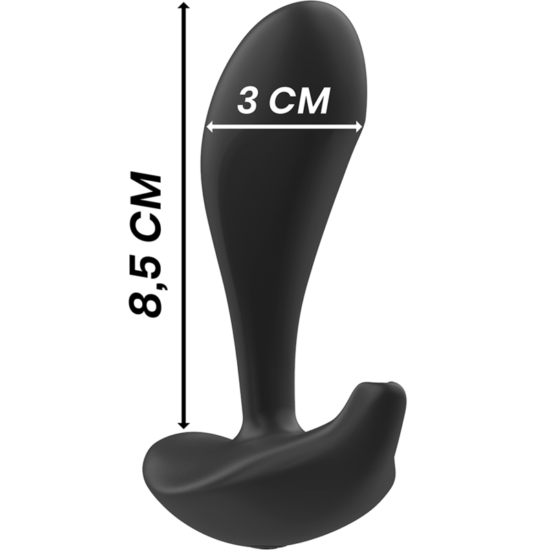 Black&silver-Dwayne Plug anale Silicone con Telecomando — BLACK&SILVER · Accessori BDSM (immagine 2)