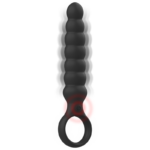 Black&silver-Bob potente dilatatore anale in silicone-10 velocità — BLACK&SILVER · Giocattoli anali