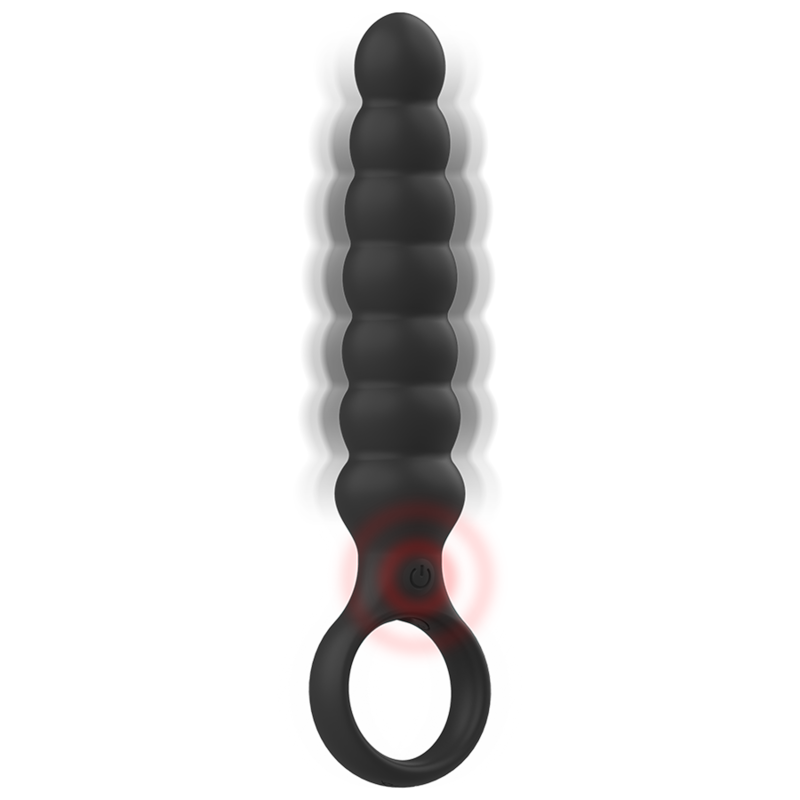 Black&silver-Bob potente dilatatore anale in silicone-10 velocità — BLACK&SILVER · Giocattoli anali