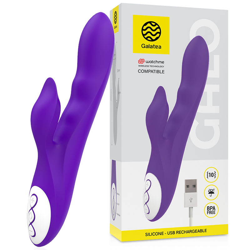 Galatea-Gallo Vibratore Viola + Telecomando Watchme-Silicone, 10 velocità 2 Galatea-Gallo Vibratore Viola + Telecomando Watchme-Silicone, 10 velocità · Vibratori (imaginea 2)