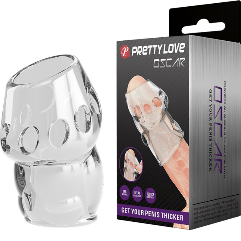 For Him-Oscar Guaina Addensatore per Pene Trasparente-Bottiglia — PRETTY LOVE · Anelli & Guaine per pene (imaginea 9)