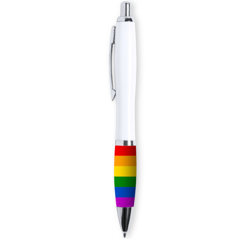 Pride-Penna Bianco con Bandiera LGBT · Articoli divertenti
