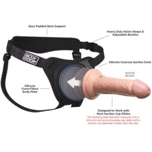 Pipedreams-Body Dock Elite Imbracatura-Silicone, Ventosa · Strap-on & Imbracature (immagine 6)