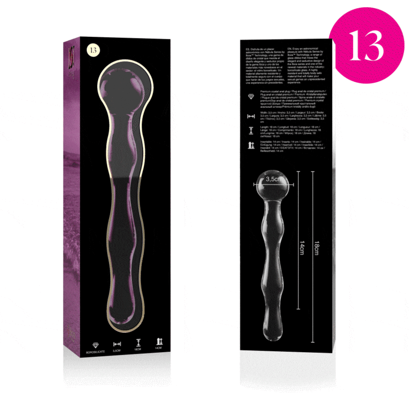 Nebula Series by Ibiza-Model 13 Dildo Cristallo 18 cm · Dildo & Stimolatori (immagine 2)