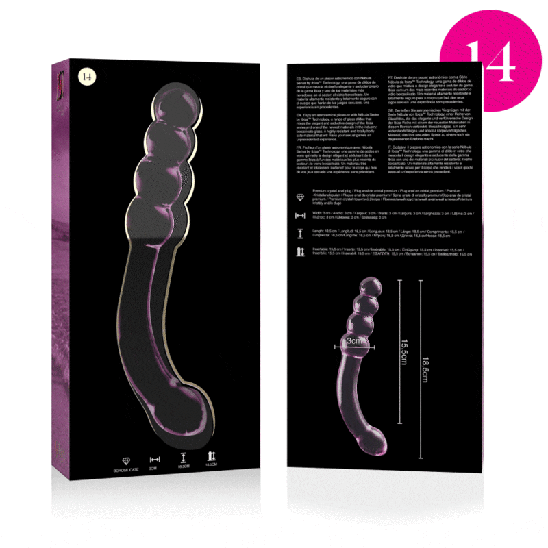 Nebula Series by Ibiza-Model 14 Dildo Cristallo 18.5 cm · Dildo & Stimolatori (imaginea 7)