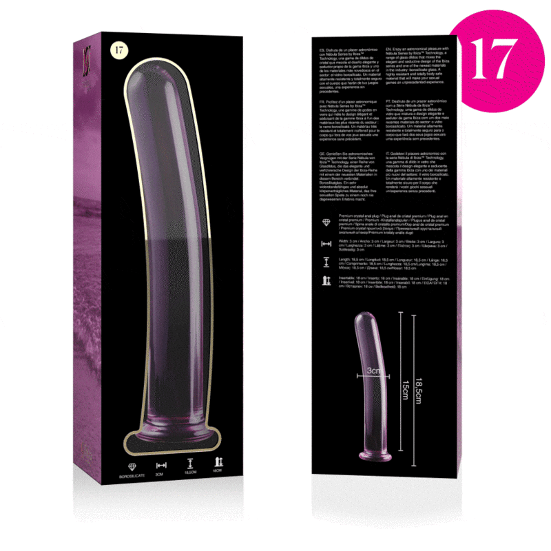 Nebula Series by Ibiza-Modello 17 Dildo Cristallo 18.5 cm · Dildo & Stimolatori (imaginea 4)