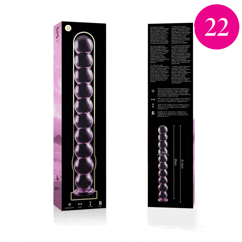 Nebula Series by Ibiza-Model 22 Dildo Cristallo 21.5 cm · Dildo & Stimolatori (imaginea 4)