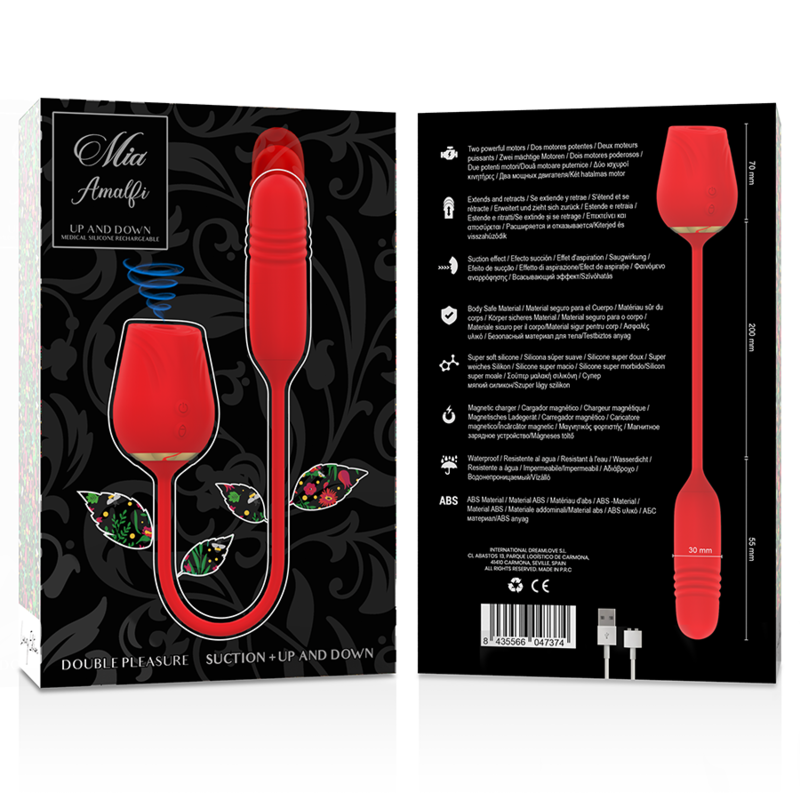 Mia-Amalfi Double Pleasure Suction + Up and Down-Silicone · Vibratori (imaginea 5)
