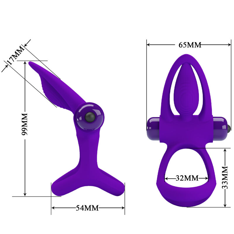 For Him-Anello Vibratore 10 Vibrazioni Viola Silicone-10 velocità 3 For Him-Anello Vibratore 10 Vibrazioni Viola Silicone-10 velocità — PRETTY LOVE · Anelli & Guaine per pene (imaginea 3)