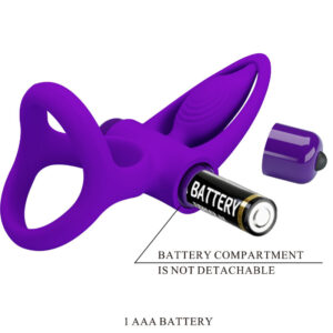 For Him-Anello Vibratore 10 Vibrazioni Viola Silicone-10 velocità — PRETTY LOVE · Anelli & Guaine per pene (imaginea 5)