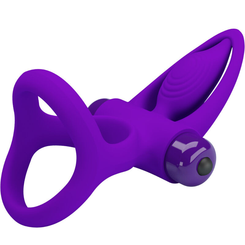 For Him-Anello Vibratore 10 Vibrazioni Viola Silicone-10 velocità — PRETTY LOVE · Anelli & Guaine per pene (imaginea 4)