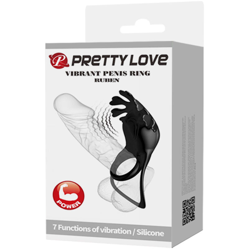 For Him-Ruben Anello Vibrante 7 Vibrazioni, Silicone Nero-7 velocità 9 For Him-Ruben Anello Vibrante 7 Vibrazioni, Silicone Nero-7 velocità — PRETTY LOVE · Anelli & Guaine per pene (imaginea 9)