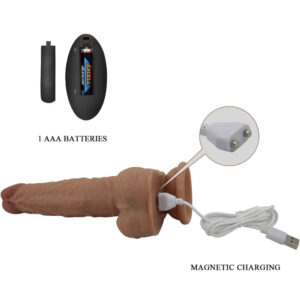 Remote Control-Jonathan Dildo Silicone 3 Vibrazioni + 3 Lunghezze — PRETTY LOVE · Vibratori (imaginea 3)
