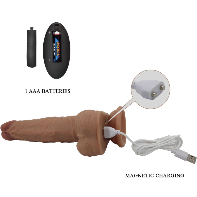 Remote Control-Jonathan Dildo Silicone 3 Vibrazioni + 3 Lunghezze 3 Remote Control-Jonathan Dildo Silicone 3 Vibrazioni + 3 Lunghezze — PRETTY LOVE · Vibratori (imaginea 3)
