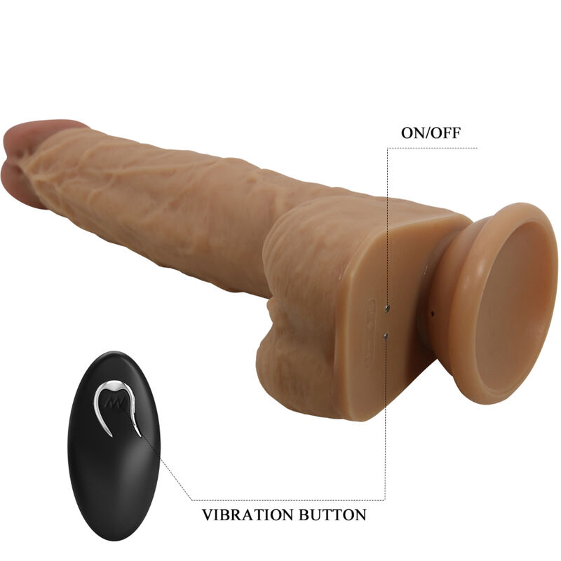 Remote Control-Jonathan Dildo Silicone 3 Vibrazioni + 3 Lunghezze — PRETTY LOVE · Vibratori (imaginea 4)
