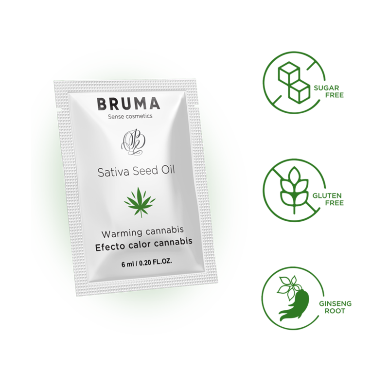 Bruma-Gel scivoloso con olio di semi di sativa, effetto riscaldante 4 Bruma-Gel scivoloso con olio di semi di sativa, effetto riscaldante · Lubrificanti (imaginea 4)