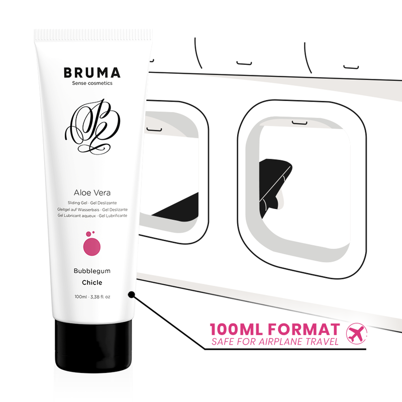 Bruma-Gel Lubrificante Aloe Vera Aroma Bubblegum 100 ml · Lubrificanti (imaginea 5)