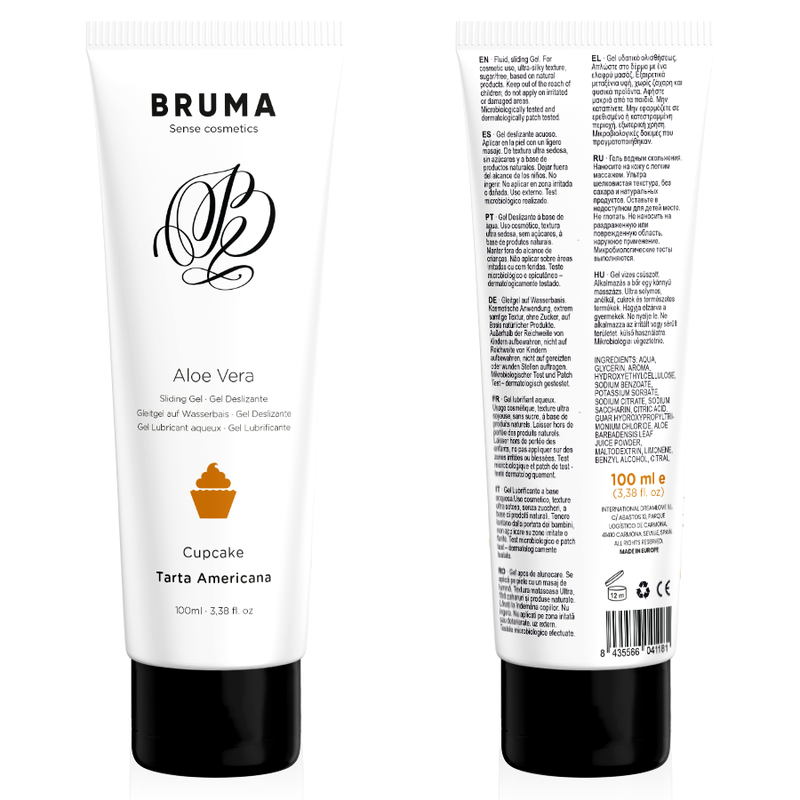 Bruma-Gel Lubrificante con Aloe Vera Aroma Torta Americana 100 ml