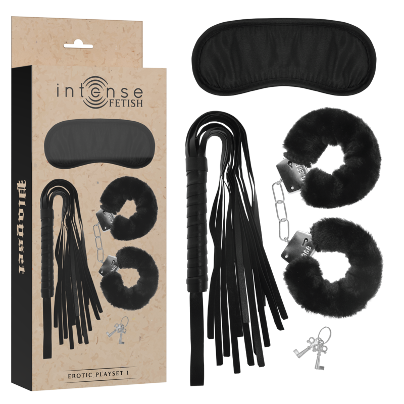 Intense Fetish-Playset Erotico 1 con Manette, Maschera per gli Occhi 1 Intense Fetish-Playset Erotico 1 con Manette, Maschera per gli Occhi · Bondage & Manette