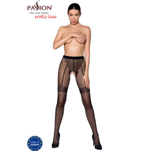 Passion-Tiopen 016 Calze Nere/(20 Den) · Lingerie sexy donna (immagine 2)