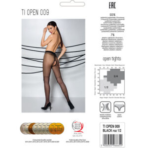 Passion-Tiopen 009 Calze Nere 20 Den · Lingerie sexy donna (immagine 4)