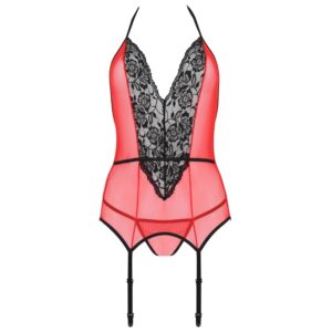 Passion-Peonia Corset Erotic Line Rosso 8 Passion-Peonia Corset Erotic Line Rosso · Lingerie sexy donna (imaginea 3)