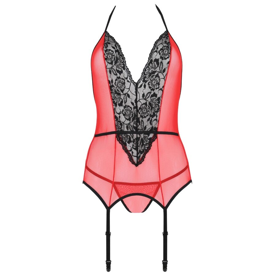 Passion-Peonia Corset Erotic Line Rosso 2 Passion-Peonia Corset Erotic Line Rosso · Lingerie sexy donna (imaginea 3)