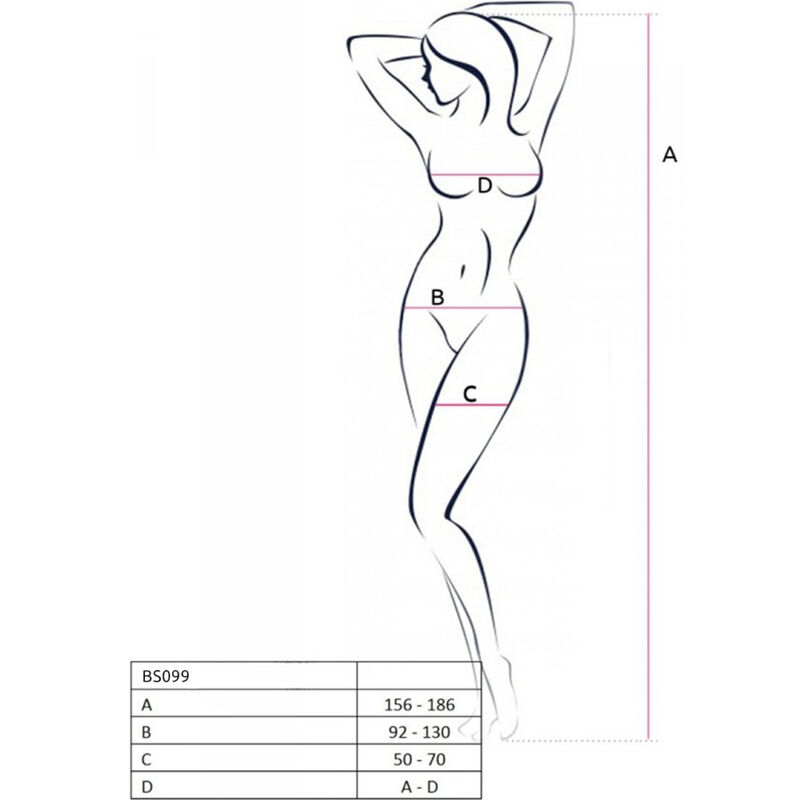 Passion-BS099 Bodystocking One Size · Lingerie sexy donna (imaginea 4)