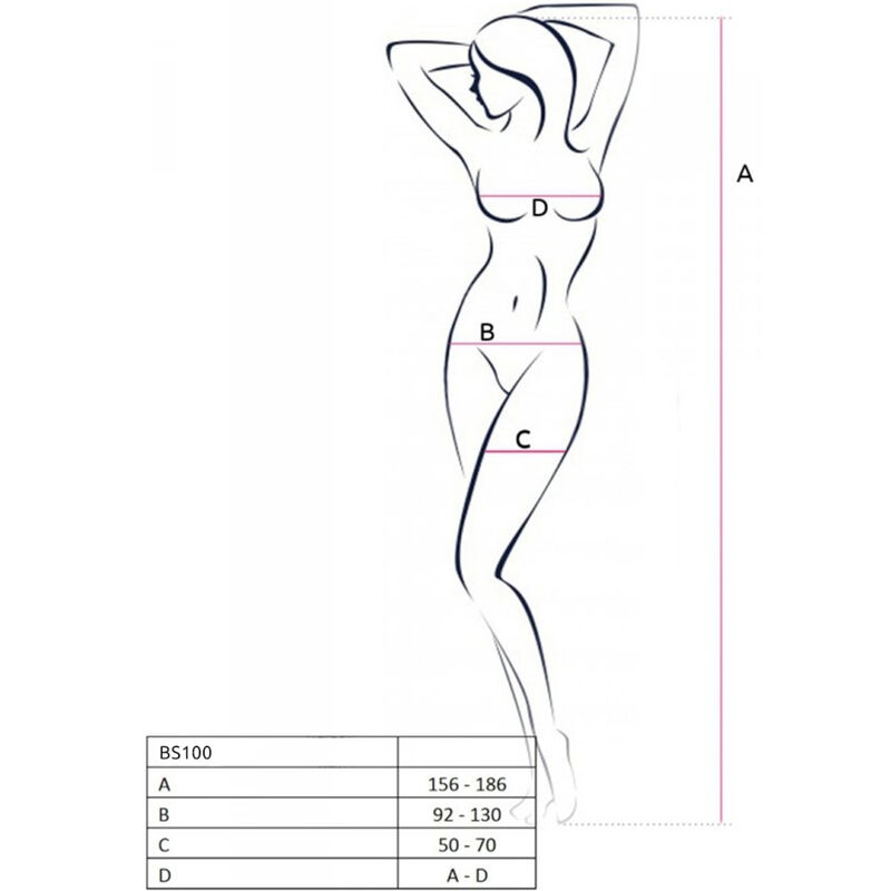 Passion-BS100 Bodystocking One Size 38 Passion-BS100 Bodystocking One Size · Lingerie sexy donna (imaginea 3)
