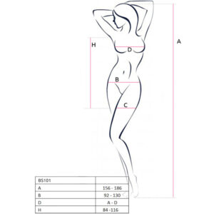 Passion-BS101 Bodystocking · Lingerie sexy donna (imaginea 2)