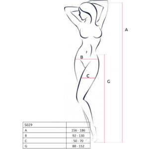 Passion-S029 Calze con Apertura e Giarrettiere · Lingerie sexy donna (imaginea 2)