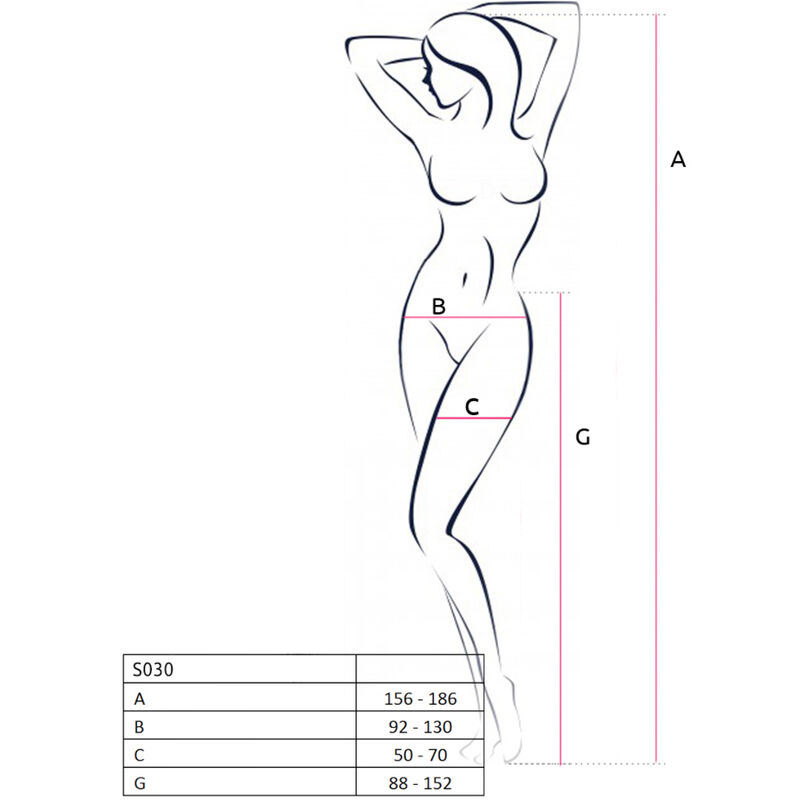 Passion-S030 Calze con Decoupage · Lingerie sexy donna (immagine 4)